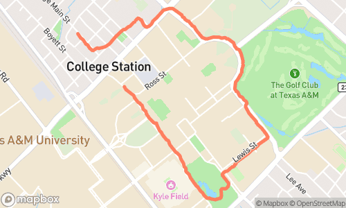 Night Run route