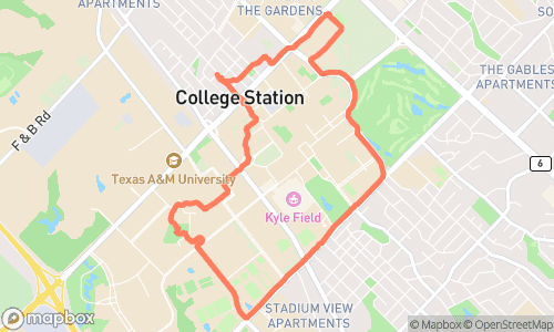 Light Run route