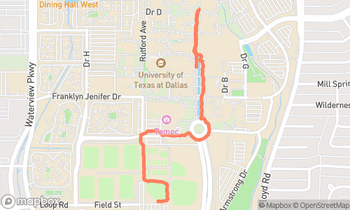 Evening Run route
