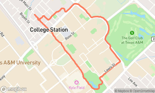 warm up run route