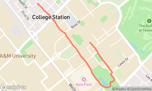 Night Run route
