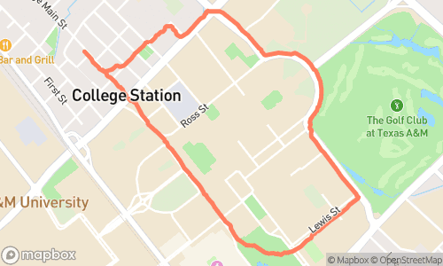Night Run route