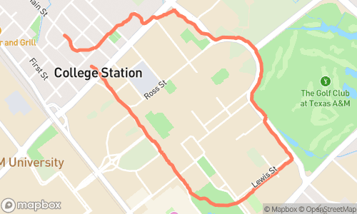 Evening Run route